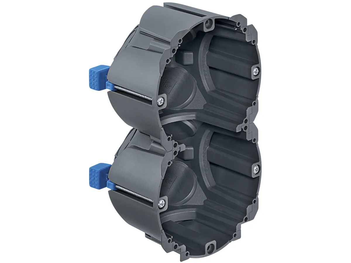 Hohlwanddose HSB D83, Gr. 2×1, 145×83×65mm GDP 850°C halogenfrei