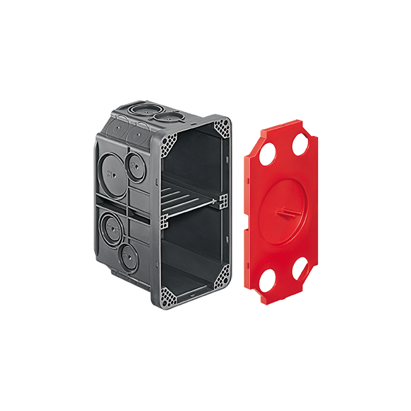 UP-Einlasskasten HSB Vario, für Beton, Leichtbau, 2×1, 130×70×70 mm halogenfrei