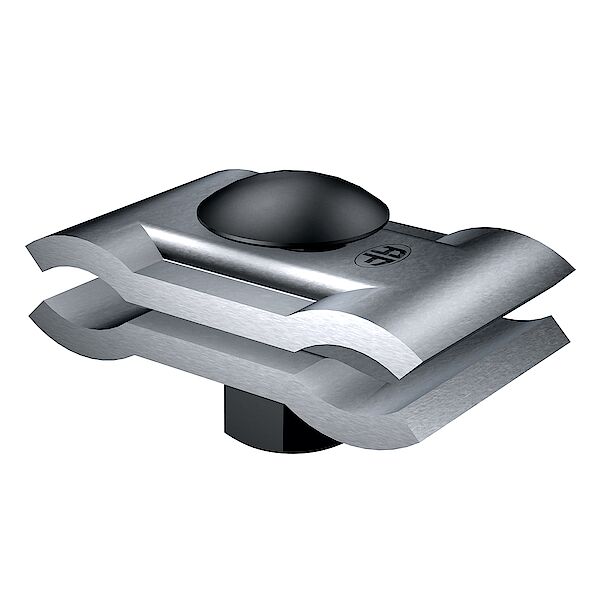 Parallelklemme Flury FE 41 St blank, für 2 Eisen Ø 6…22mm