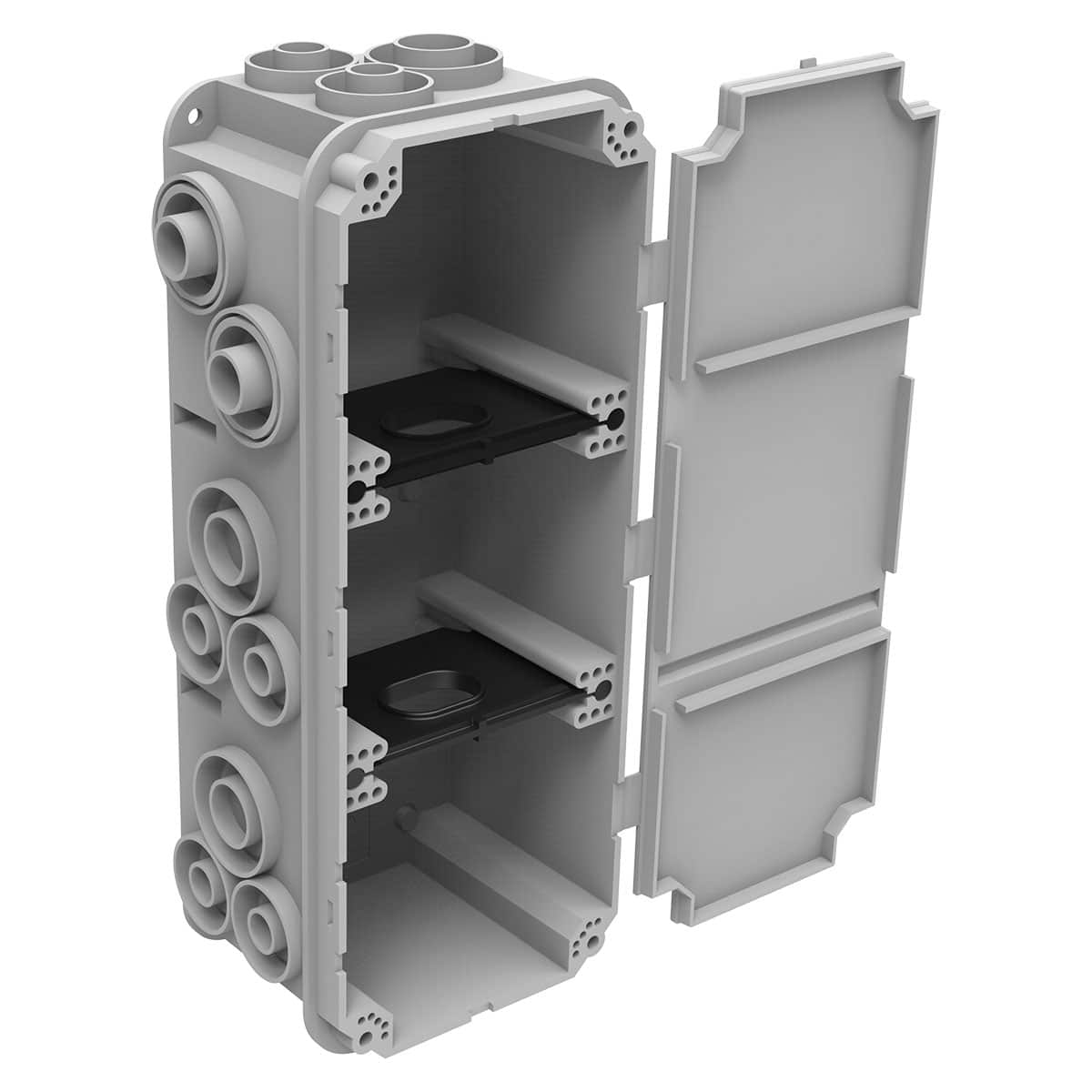 UP-Einlasskasten Spotbox UP3, 3×1, grau
