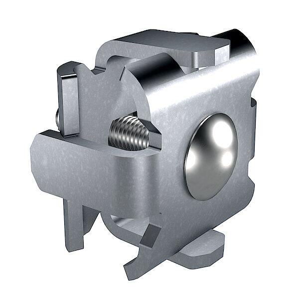 Rundkreuzklemme Flury FE 45 St blank, Ø 8…16mm