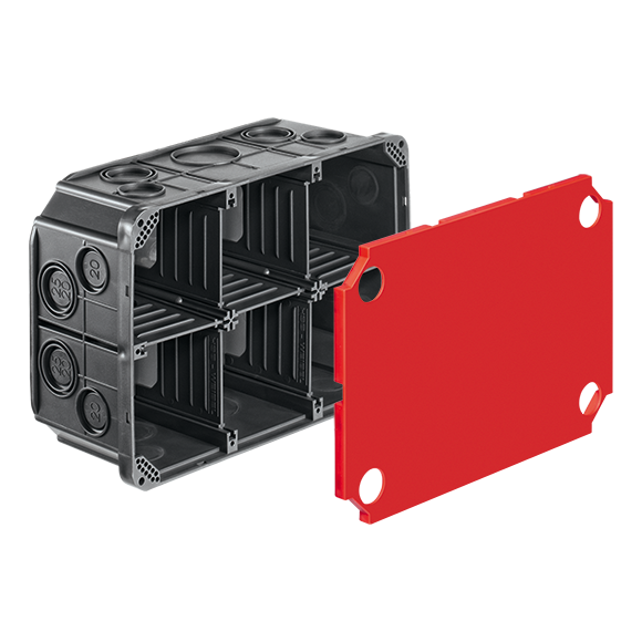 UP-Einlasskasten HSB Vario, für Beton, Leichtbau, 2×3, 190×130×70mm halogenfrei