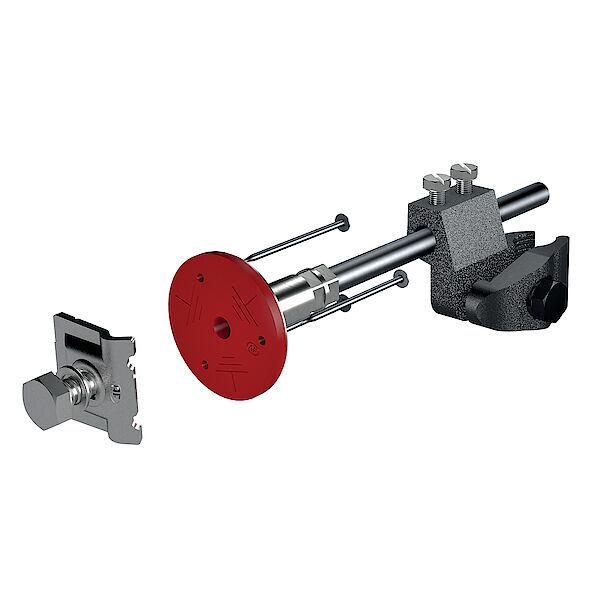 Anschliessgarnitur Flury FE 65 mit Klemme, Inox A4