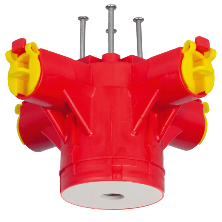 Lampendübel MT Crallo-Star Ø60×85mm ohne Montagering 4×M20/M25 rot
