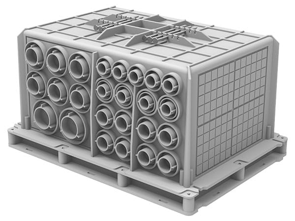 UP-Schalungskasten Multibox Typ A 288×208×152mm, GDP 650°C