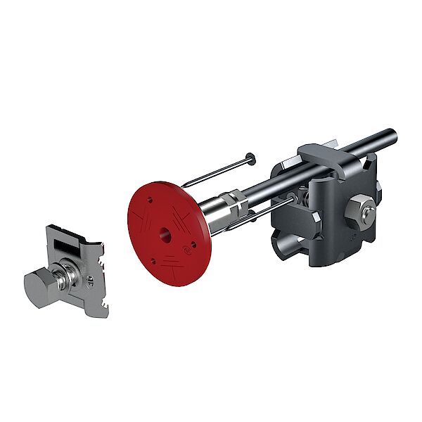 Anschliessgarnitur Flury FE 69 mit Klemme, Inox A4